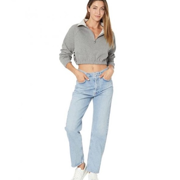 JUICY COUTURE | Heather grey half zip cropped sweater - Picture 5 of 14